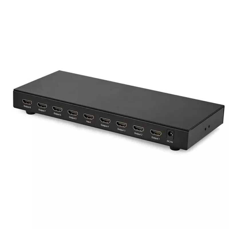 StarTech.com Splitter HDMI 8 portas 4K 60Hz, HDMI, 8x HDMI, 3840 x 2160 píxeis, Preto, 4K Ultra HD, 60 Hz