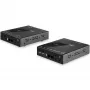 StarTech.com Extensor KVM HDMI sobre rede IP - 4K 30Hz HDMI 2.0 e USB sobre IP LAN ou cabo Ethernet Cat5e/Cat6 (100m/330ft) - Kit extensor comutador KVM/consola transmissor/receptor remoto