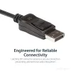 StarTech.com Adaptador ativo DisplayPort para DVI Dual Link - Conversor de vídeo adaptador DisplayPort para DVI-D 2560x1600 60Hz - DP 1.2 para monitor DVI - Alimentação USB - Ficha DP com bloqueio