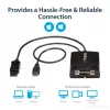 StarTech.com Adaptador ativo DisplayPort para DVI Dual Link - Conversor de vídeo adaptador DisplayPort para DVI-D 2560x1600 60Hz - DP 1.2 para monitor DVI - Alimentação USB - Ficha DP com bloqueio