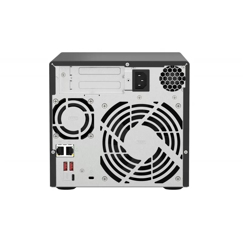 QNAP TS-473A + QSW-1105-5T Pack Bundle NAS Torre Ryzen Embedded V1500B 8 GB DDR4 0 TB QNAP Turbo System Preto