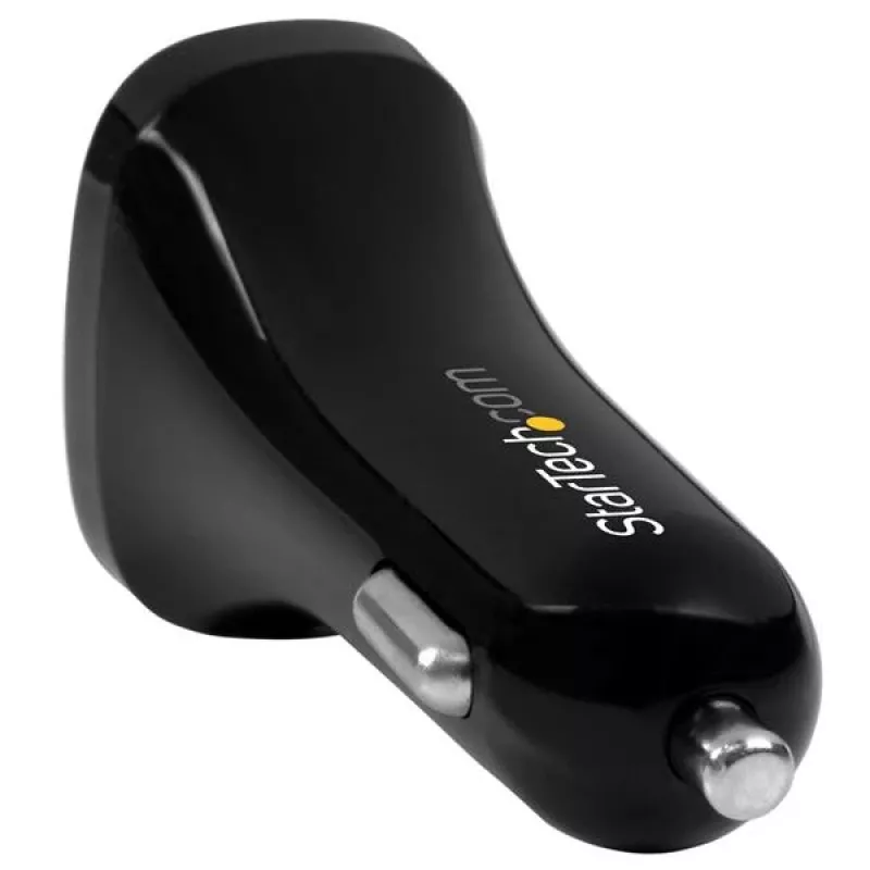 StarTech.com Carregador USB duplo para automóvel – 24 W/4,8 A – Preto, Automóvel, Isqueiro, 5 V, Preto