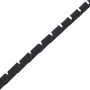 Enrola-cabos em espiral InLine 10 m, preto, 18 mm de diâmetro, 1,8 cm de espessura
