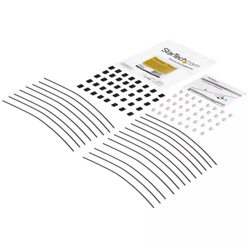 StarTech.com Pack de 20 suportes de cabo de segurança para adaptadores e dongles - Suporte universal para adaptador de cabo - Cabo de retenção - Comprimento ajustável Conjunto de suporte de cabo antifurto - Aço