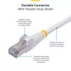 StarTech.com Cabo Ethernet CAT8 branco de 5m, RJ45 sem patilha, 25G/40G, 2000MHz, 100W PoE++, S/FTP, 26AWG condutor de cobre puro, LSZH, cabo de rede patch blindado com alívio de tensão, testado individualmente