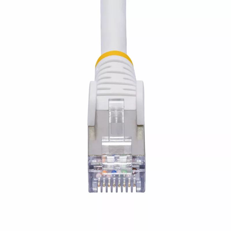 StarTech.com Cabo Ethernet CAT8 branco de 3m, RJ45 sem patilha, 25G/40G, 2000MHz, 100W PoE++, S/FTP, 26AWG cobre puro, LSZH, cabo de rede patch blindado com alívio de tensão, testado individualmente