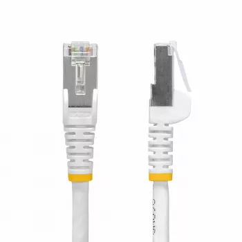 StarTech.com Cabo Ethernet CAT8 branco de 50 cm, RJ45 sem patilha, 25G/40G, 2000 MHz, 100 W PoE++, S/FTP, 26AWG cobre puro, LSZH, cabo de rede patch blindado com alívio de tensão, testado individualmente