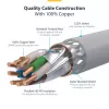 StarTech.com Cabo Ethernet CAT8 branco de 50 cm, RJ45 sem patilha, 25G/40G, 2000 MHz, 100 W PoE++, S/FTP, 26AWG cobre puro, LSZH, cabo de rede patch blindado com alívio de tensão, testado individualmente