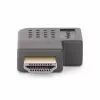 Adaptador HDMI 2.0 em ângulo reto StarTech.com, ficha para conector fêmea, protetor de porta HDMI em ângulo horizontal de 90 graus, 4K 60Hz, extensão de ligação HDMI High Speed, M/F