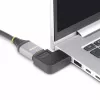 Adaptador HDMI 2.0 em ângulo reto StarTech.com, ficha para conector fêmea, protetor de porta HDMI em ângulo horizontal de 90 graus, 4K 60Hz, extensão de ligação HDMI High Speed, M/F
