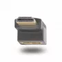Adaptador HDMI 2.0 em ângulo descendente StarTech.com, ficha para conector fêmea, protetor de porta HDMI em ângulo vertical de 90 graus, 4K 60Hz, extensão de conector HDMI High Speed, M/F
