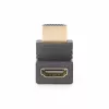 Adaptador HDMI 2.0 em ângulo descendente StarTech.com, ficha para conector fêmea, protetor de porta HDMI em ângulo vertical de 90 graus, 4K 60Hz, extensão de conector HDMI High Speed, M/F