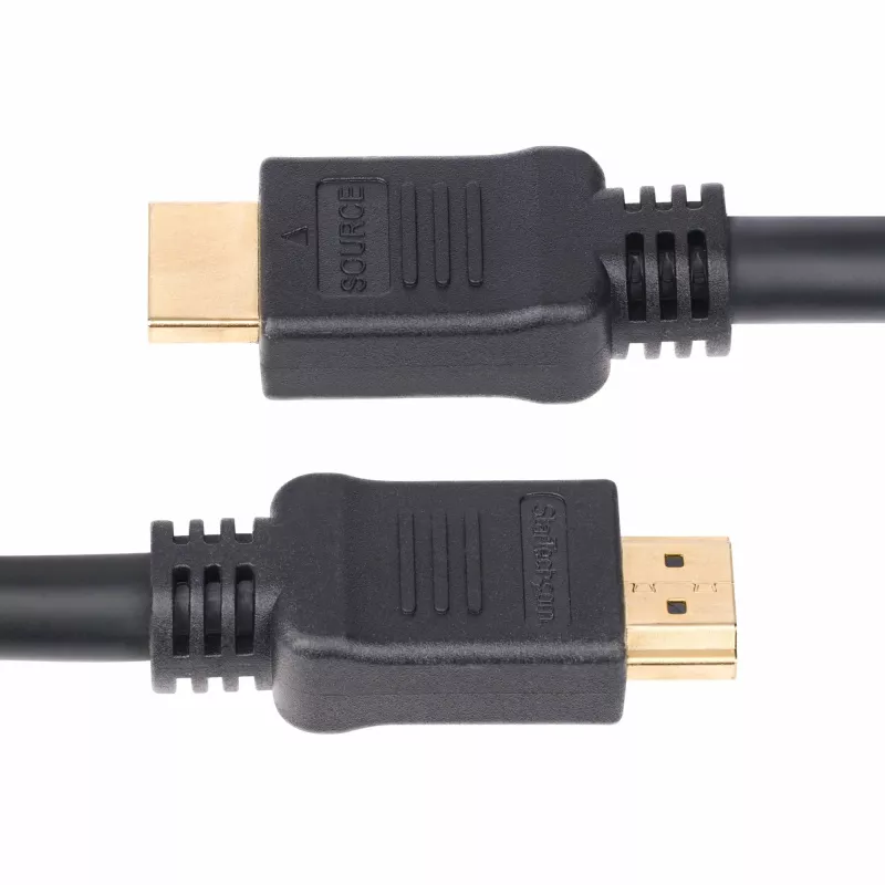 Cabo HDMI 2.0 ativo StarTech.com 15m (49,2ft), CMP, certificado Plenum, cabo HDMI High Speed, 4K 60Hz, HDR10/HDCP 2.2/ARC, cabo HDMI CMP para interior de parede