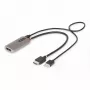 Cabo adaptador HDMI para DisplayPort StarTech.com 1ft (30cm), 8K 60Hz, conversor de vídeo ativo HDMI 2.1 para DP 1.4, alimentação por barramento USB com cabo incluído