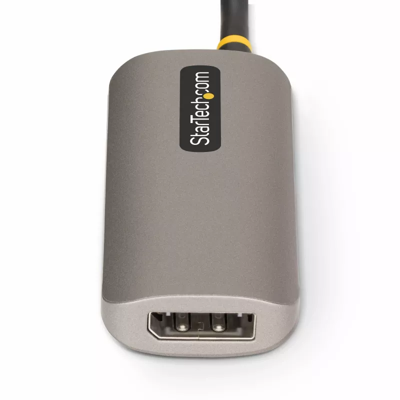 Cabo adaptador HDMI para DisplayPort StarTech.com 1ft (30cm), 8K 60Hz, conversor de vídeo ativo HDMI 2.1 para DP 1.4, alimentação por barramento USB com cabo incluído