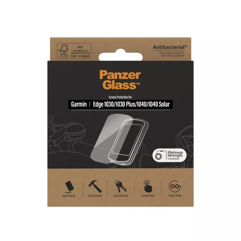 Película de proteção de ecrã PanzerGlass Garmin Edge 1030 1040 Anti-Glare vidro temperado