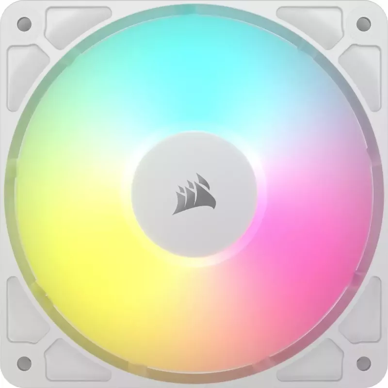 Ventoinha Corsair RS120 ARGB 12 cm branca 420-2100 RPM