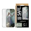 Película de proteção de ecrã PanzerGlass SAFE. by ® com moldura preta iPhone 16 Pro | Ultra-Wide Fit