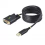 Cabo adaptador serial USB para null modem StarTech.com 2m, armazenamento COM, FTDI, USB-A para DB9 RS232, parafusos/porcas DB9 substituíveis, Windows/macOS/Linux