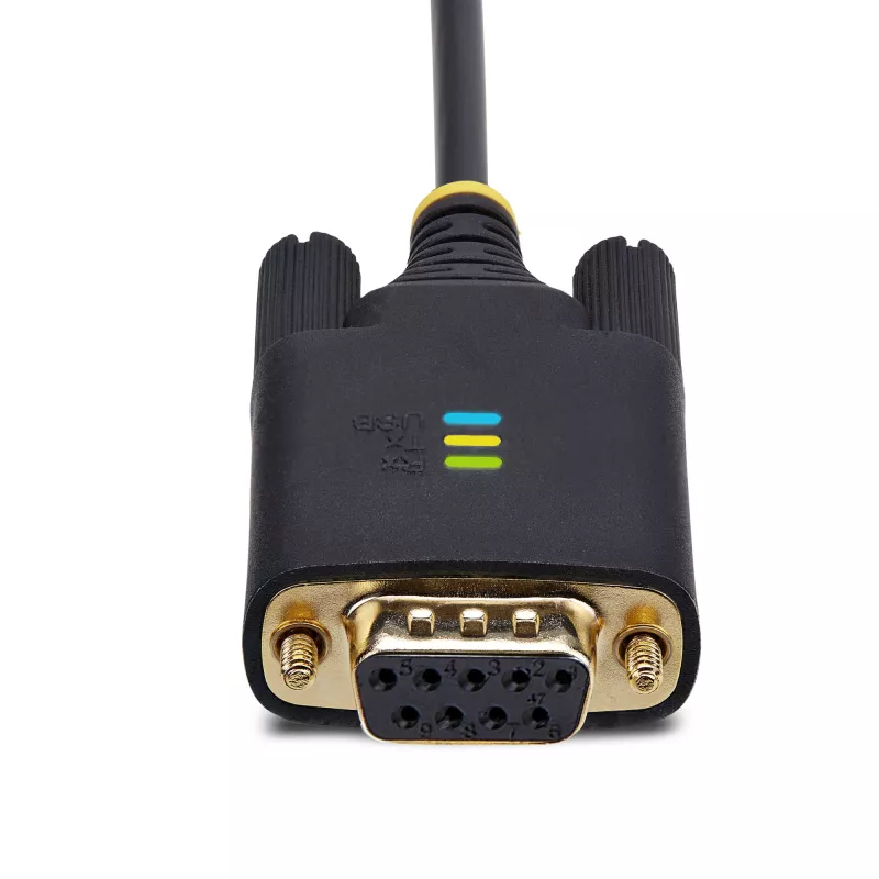 Cabo adaptador serial USB para null modem StarTech.com 2m, armazenamento COM, FTDI, USB-A para DB9 RS232, parafusos/porcas DB9 substituíveis, Windows/macOS/Linux