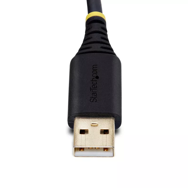 Cabo adaptador serial USB para null modem StarTech.com 2m, armazenamento COM, FTDI, USB-A para DB9 RS232, parafusos/porcas DB9 substituíveis, Windows/macOS/Linux