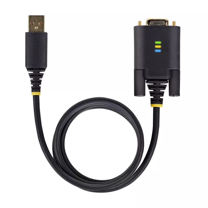 Cabo adaptador serial USB para null modem StarTech.com 2m, armazenamento COM, FTDI, USB-A para DB9 RS232, parafusos/porcas DB9 substituíveis, Windows/macOS/Linux
