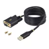 Cabo adaptador serial USB para null modem StarTech.com 2m, armazenamento COM, FTDI, USB-A para DB9 RS232, parafusos/porcas DB9 substituíveis, Windows/macOS/Linux
