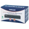 Switch de escritório Fast Ethernet de 8 portas Intellinet, tamanho de secretária, metal, IEEE 802.3az (Ethernet energeticamente eficiente), caixa