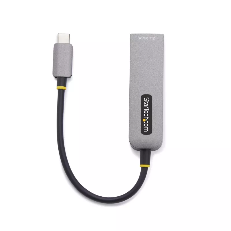 Adaptador USB-C para Ethernet 2.5GbE StarTech.com, passthrough PD 100W, NIC NBASE-T, rede multi-velocidade USB 3.0 Type-C 2.5/1G, compatível com Thunderbolt, Windows e Mac