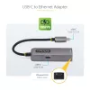 Adaptador USB-C para Ethernet 2.5GbE StarTech.com, passthrough PD 100W, NIC NBASE-T, rede multi-velocidade USB 3.0 Type-C 2.5/1G, compatível com Thunderbolt, Windows e Mac
