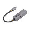 Adaptador USB-C para Ethernet StarTech.com, NIC, passagem PD 100W, adaptador de rede multi-velocidade USB 3.0 Type-C 1 Gbit/s, compatível com Thunderbolt, Windows e Mac