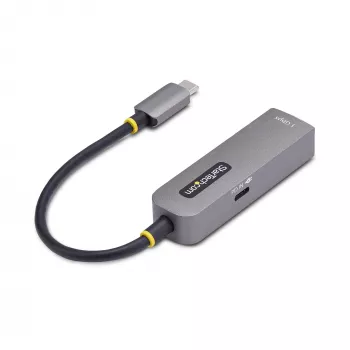 Adaptador USB-C para Ethernet StarTech.com, NIC, passagem PD 100W, adaptador de rede multi-velocidade USB 3.0 Type-C 1 Gbit/s, compatível com Thunderbolt, Windows e Mac