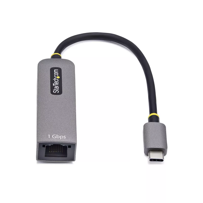 Adaptador USB-C para Ethernet StarTech.com, NIC, passagem PD 100W, adaptador de rede multi-velocidade USB 3.0 Type-C 1 Gbit/s, compatível com Thunderbolt, Windows e Mac