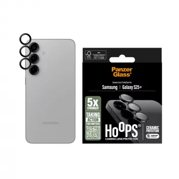 Proteção de objetiva de câmara PanzerGlass Samsung Galaxy S25+ resistente a riscos e choques