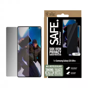 PanzerGlass SAFE. by ® Protetor de ecrã de privacidade Samsung Galaxy S25 Ultra | Ultra-Wide Fit com EasyAligner