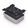 StarTech.com Carregador USB-C 4 portas multi-dispositivo, 240W total, porta única 140W EPR, PD 3.1, portas com bloqueio de parafuso, salas de conferência, suporte incluído para montagem em superfície