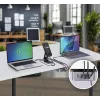 StarTech.com Carregador USB-C 4 portas multi-dispositivo, 240W total, porta única 140W EPR, PD 3.1, portas com bloqueio de parafuso, salas de conferência, suporte incluído para montagem em superfície