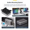 StarTech.com Carregador USB-C 4 portas multi-dispositivo, 240W total, porta única 140W EPR, PD 3.1, portas com bloqueio de parafuso, salas de conferência, suporte incluído para montagem em superfície