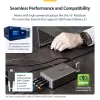StarTech.com Carregador USB-C 4 portas multi-dispositivo, 240W total, porta única 140W EPR, PD 3.1, portas com bloqueio de parafuso, salas de conferência, suporte incluído para montagem em superfície