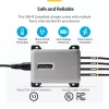 StarTech.com Carregador USB-C 4 portas multi-dispositivo, 240W total, porta única 140W EPR, PD 3.1, portas com bloqueio de parafuso, salas de conferência, suporte incluído para montagem em superfície