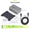 StarTech.com Carregador USB-C 4 portas multi-dispositivo, 240W total, porta única 140W EPR, PD 3.1, portas com bloqueio de parafuso, salas de conferência, suporte incluído para montagem em superfície