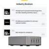 StarTech.com Carregador USB-C 4 portas multi-dispositivo, 240W total, porta única 140W EPR, PD 3.1, portas com bloqueio de parafuso, salas de conferência, suporte incluído para montagem em superfície