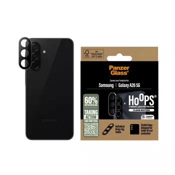 Protetor de lente da câmara PanzerGlass Samsung Galaxy A26 5G resistente a riscos resistente a impactos