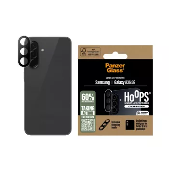 Protetor de vidro da câmara PanzerGlass Samsung Galaxy A36 5G resistente a riscos e impactos
