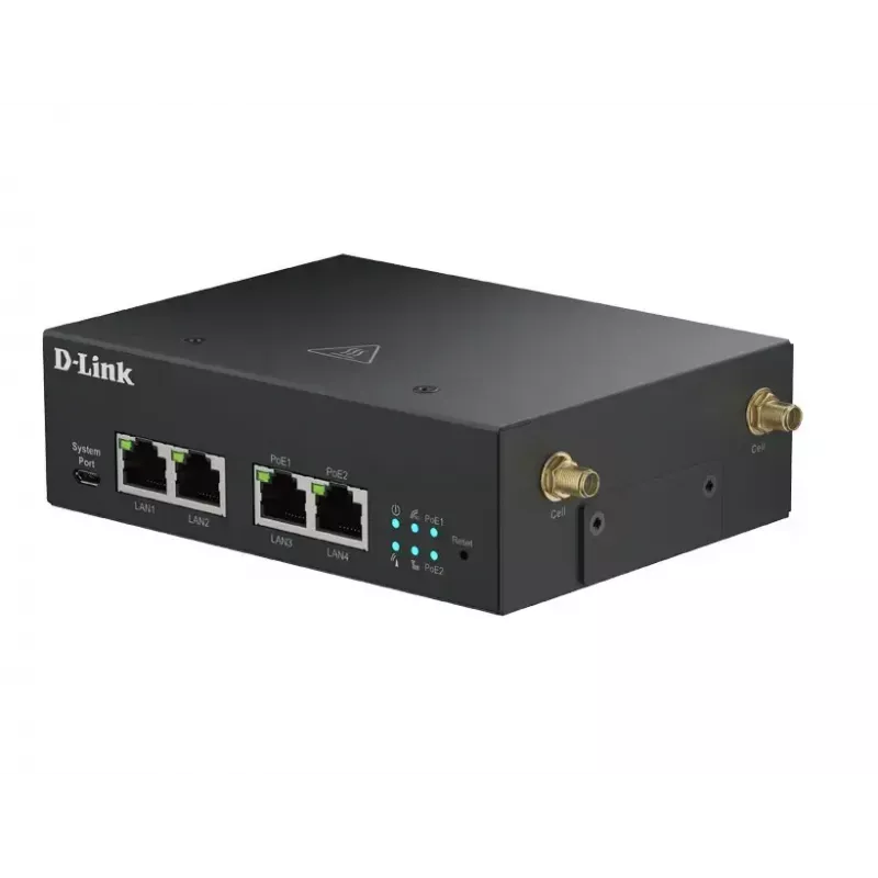 Modem 5G D-Link DWM-314-GP com 5G NR, fallback LTE e porta Ethernet WAN