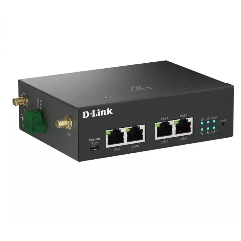 Modem 5G D-Link DWM-314-GP com 5G NR, fallback LTE e porta Ethernet WAN