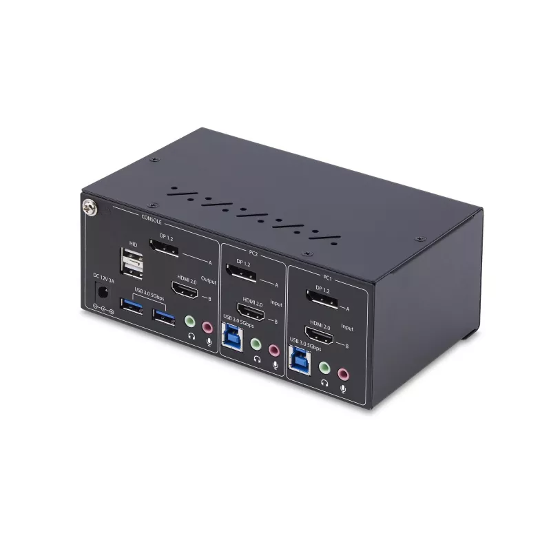 StarTech.com P2ADDH462-KVM-SWITCH Comutador KVM Preto