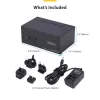 StarTech.com P2ADDH462-KVM-SWITCH Comutador KVM Preto