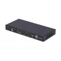 StarTech.com Comutador KVM DisplayPort de 2 portas para monitor duplo com matriz de vídeo Dual View, 4K 60Hz, 4 portas hub USB, comutação por tecla de atalho, KVM matriz DP 1.2, conforme TAA