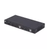 StarTech.com Comutador KVM DisplayPort de 2 portas para monitor duplo com matriz de vídeo Dual View, 4K 60Hz, 4 portas hub USB, comutação por tecla de atalho, KVM matriz DP 1.2, conforme TAA